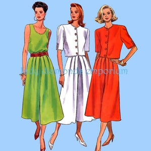 Può includere: Tre illustrazioni di moda di donne che indossano diverse combinazioni di gonna e top. La prima donna indossa una gonna verde con un top bianco. La seconda donna indossa una gonna bianca con un top bianco. La terza donna indossa una gonna rossa con un top rosso.