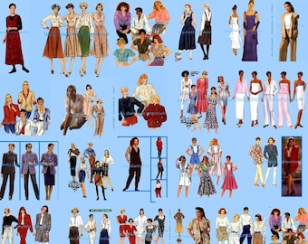 Petite Ladies Dresses Tops Pants Skirts Jackets size 4 6 8 10 Your Choice Vintage Sewing Patterns McCalls 6742 Simplicity 8294 9538 9741