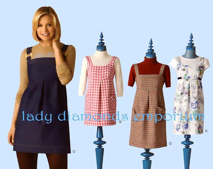 New Look 6826 Womens Empire Waist Jumpers Sundress Tunic Dress Etsy