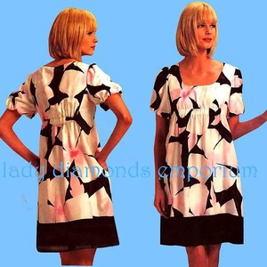 Loose-fitting Pullover A-line Dress & Slip Babydoll Dress Slip-dress Womens sz 16 18 20 22 DKNY Donna Karan Sewing Pattern Vogue 1103 Uncut