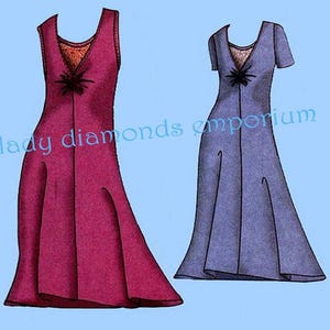 Easy Flattering Semi-fitted Flared A-line Dress Womens size XS S M L XL Bust 34 to 43 Connie Crawford Sewing Pattern Butterick 5193