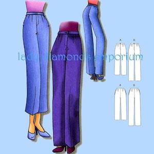 Classic Pants Straight Leg Tapered Leg Mock Fly Front Womens size XS S M L XL Easy Connie Crawford Sewing Pattern Butterick 5222 Uncut