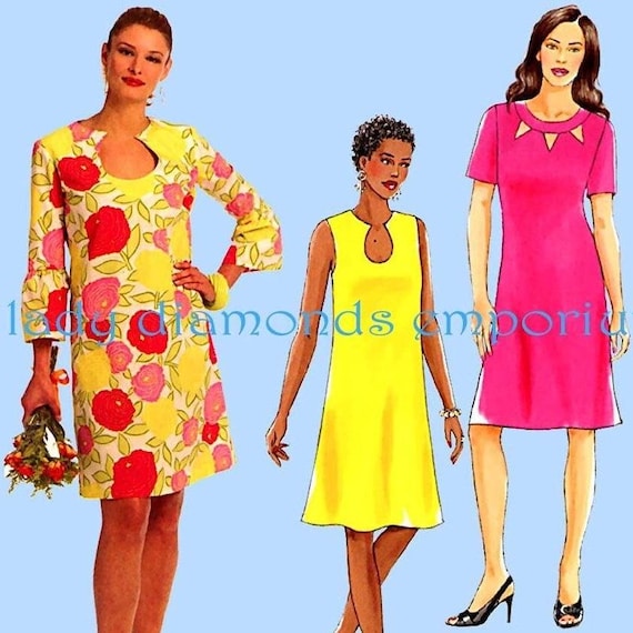 Very Easy A-line Dress Short or Long Sleeve Sleeveless Womens Plus Size 16 18 20 22 Butterick 5180 Uncut - Etsy Very Easy A-line Dress Short or Long Sleeve Sleeveless Womens Plus Size 16 18 20 22 Butterick 5180 Uncut - Etsy