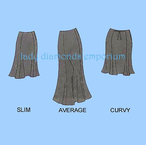 Simplicity 2058 Easy Fitted Flared Skirt for Slim Average & Curvy
