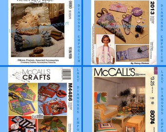 McCalls Craft Patterns Victorian Magic Home Decor, Pillows Futon Pad Ironing Board Cover Couch Chair Covers McCalls 0010 2013 4486 8 074