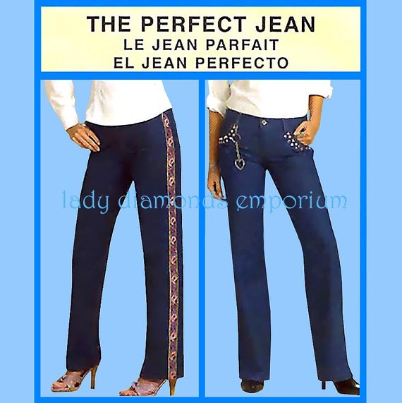 Womens Perfect Fit Jeans Pants Chinos Capris Tapered Leg Boot Leg