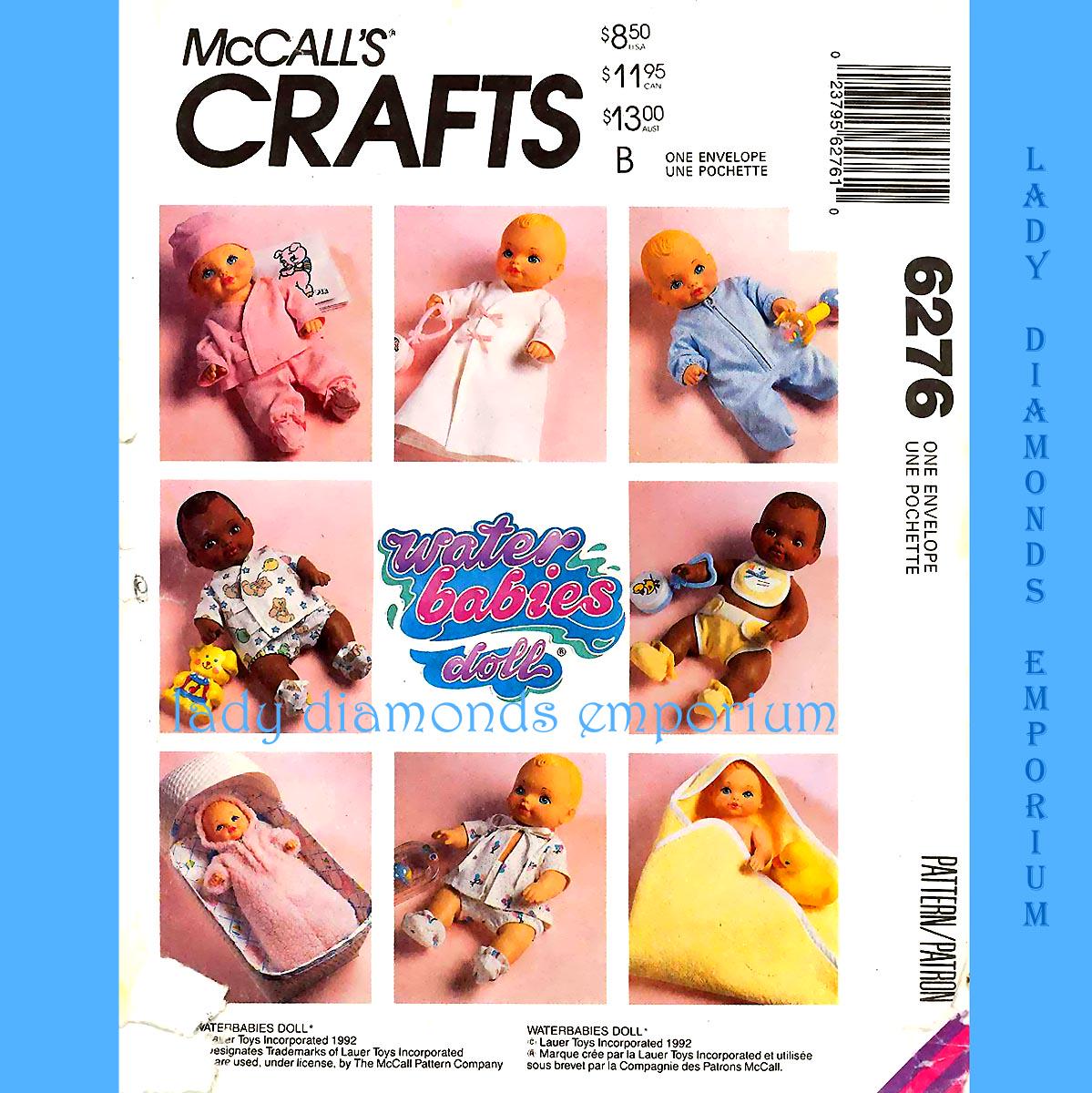 Simplicity Pattern 5347 Vtg Baby Doll Clothes S M L 8 - 22” Mccalls 5347 6276 8554 Simplicity ...