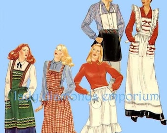 Vintage 1980s Aprons Pattern // Simplicity 5323 > One Size