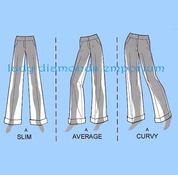 Customized Pants for Slim Average & Curvy Women Cuff Option | Etsy