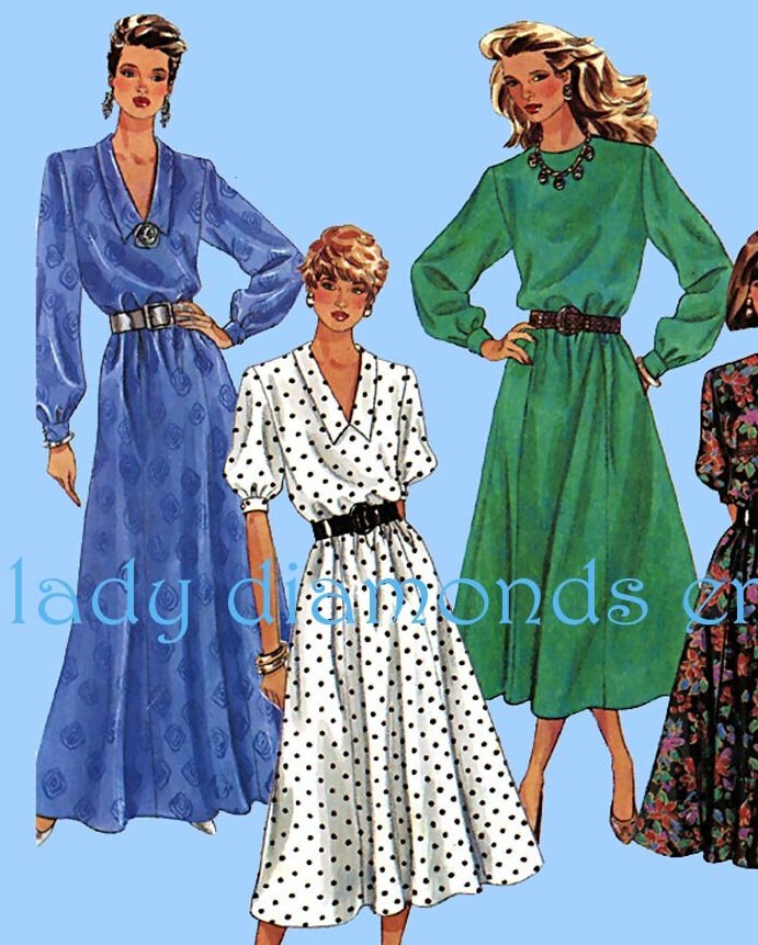1990s Easy Semi-fitted & Flared Dress Gored Skirt Short or