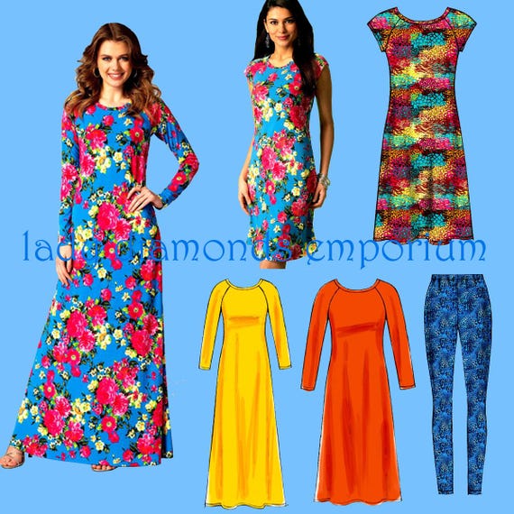 leggings ladies dress Mccalls 7122 Easy Pullover Tunic Womens L XL XXL 16 18 20 22 24 26 Sewing Pattern Uncut DISABLE-+5%&10%