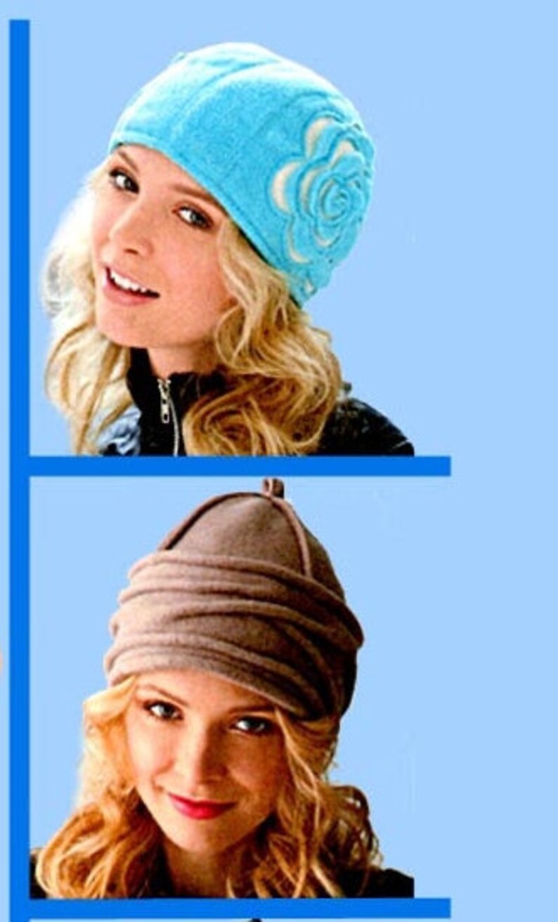 Womens Fleece Hats in 3 Sizes and 5 Styles Beanies Slouch Etsy