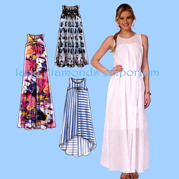 Easy Loose Fitting Pullover Tent Dress High Low Hem Mini Midi Maxi