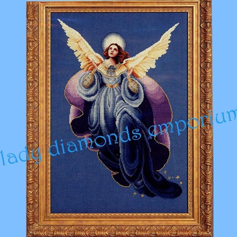 Embroidery 1860 & 1870 図案集 CD付 イタリアから輸入品 Vtg Lavender & Lace Cross Stitch Patterns Angel of the Morning