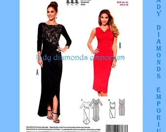 Womens Slim Fitted Draped Dress in Two Styles Mini Midi Maxi
