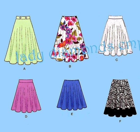 Misses Mini Midi Flared Three Quarter Circle Skirts Optional | Etsy