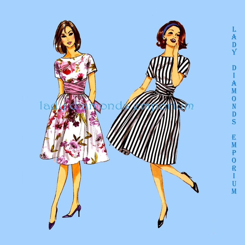 Butterick-5930-M Butterick Ladies Easy Sewing Pattern 5930 Dresses with Collar