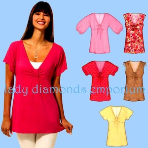 5 modèles : Taille femme : 10 12 14 16 18 20 22 Patron de couture New Look 6810