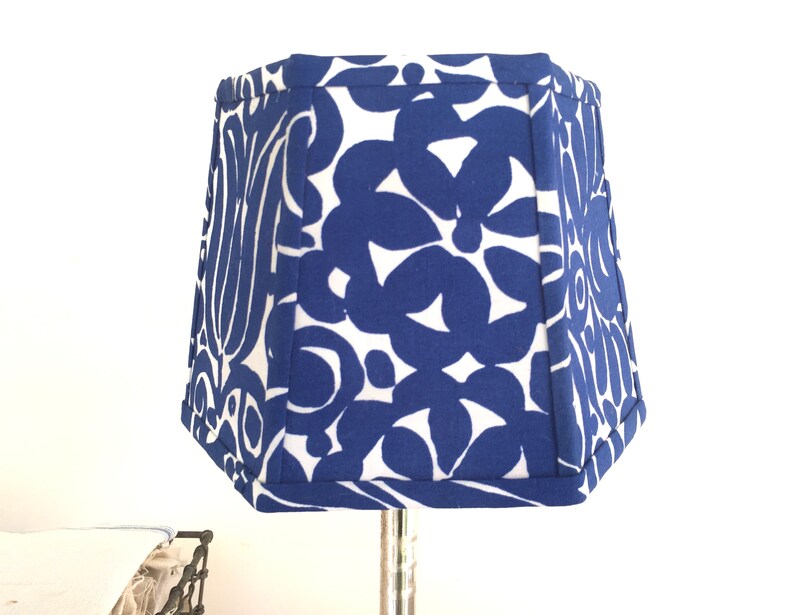 Blue Marimekko Lampshade Clips Onto Light Bulb Small Lamp Shade My Fav
