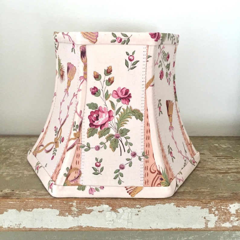 Lampshade In French Antique Fabric Lamp Shade For Boudoir Image 0
