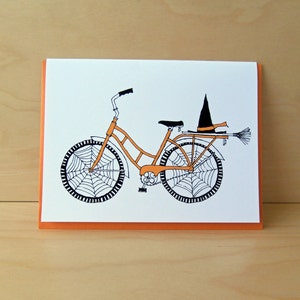 Halloween Card - Witch Bike