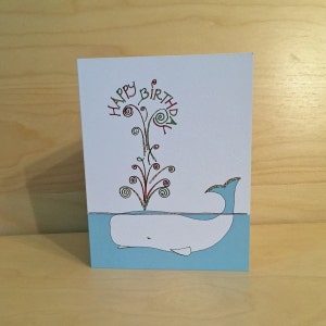 Whale Birthday Card