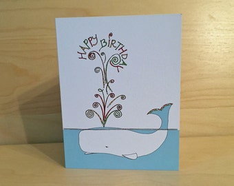 Whale Birthday Card