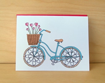 Tulip Bike - Spring Bike Card