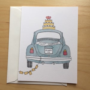Cartão de felicitações de casamento