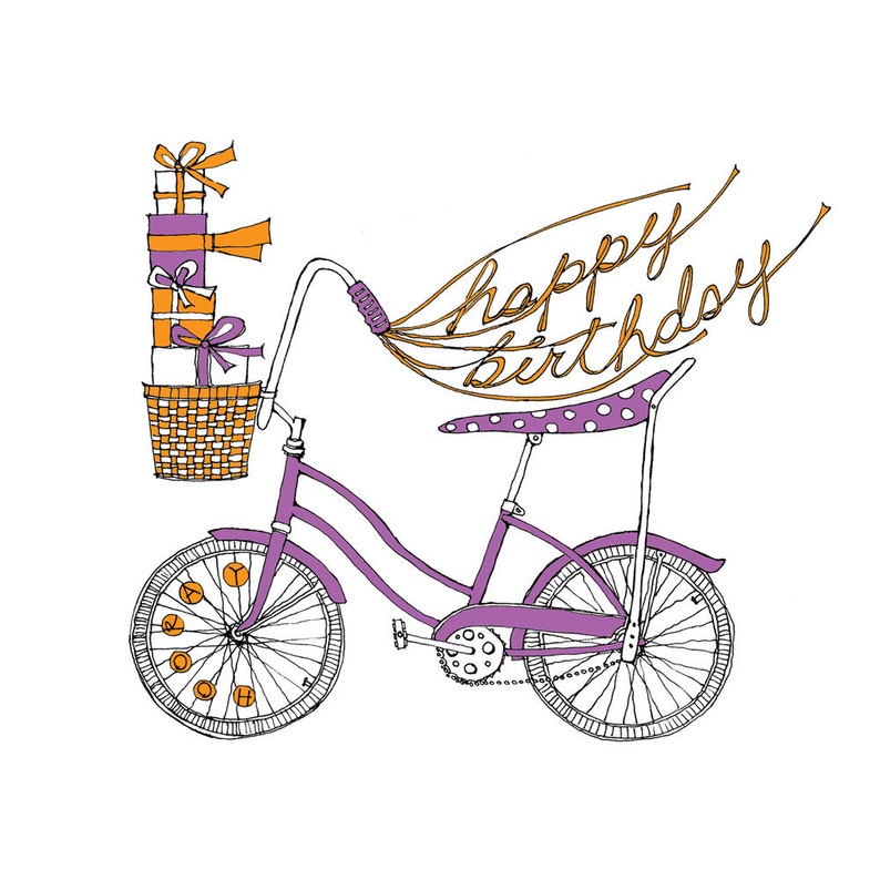 Banana Bike birthday card image 4