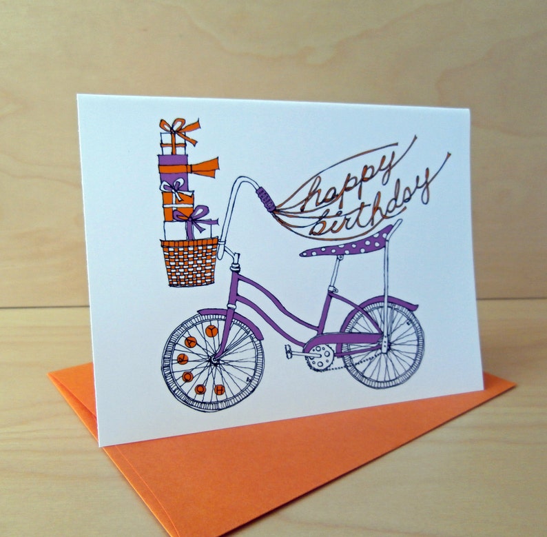 Banana Bike birthday card image 3