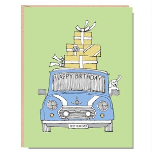 Cartão de feliz aniversário para cachorro
