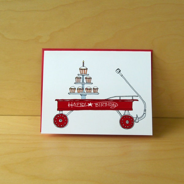 Red Wagon - Etsy
