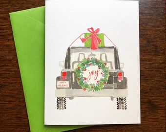 JEEP Joy Holiday Card - free shipping READY to SHIP