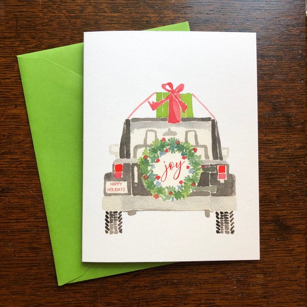 JEEP Joy Holiday Card - free shipping READY to SHIP