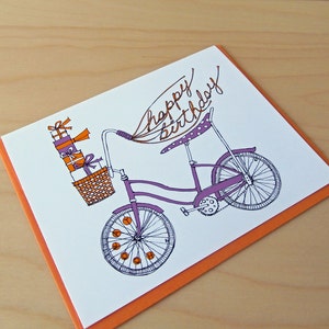 Banana Bike birthday card image 2