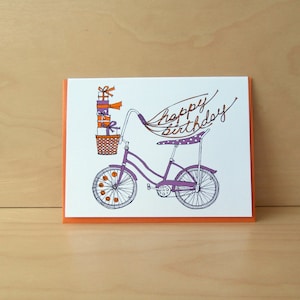 Banana Bike birthday card image 1