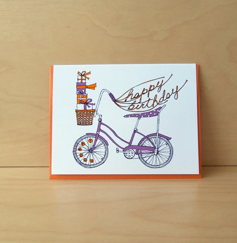 Banana Bike birthday card image 1