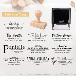 Aangepaste adresstempel, zelfinktende huwelijksstempel, retouradresstempel, perfect cadeau voor zaken en evenementen | Zakelijke stempel