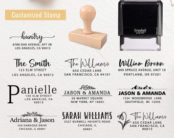 Custom Address Stamp: Self-Inking Wedding Stamper