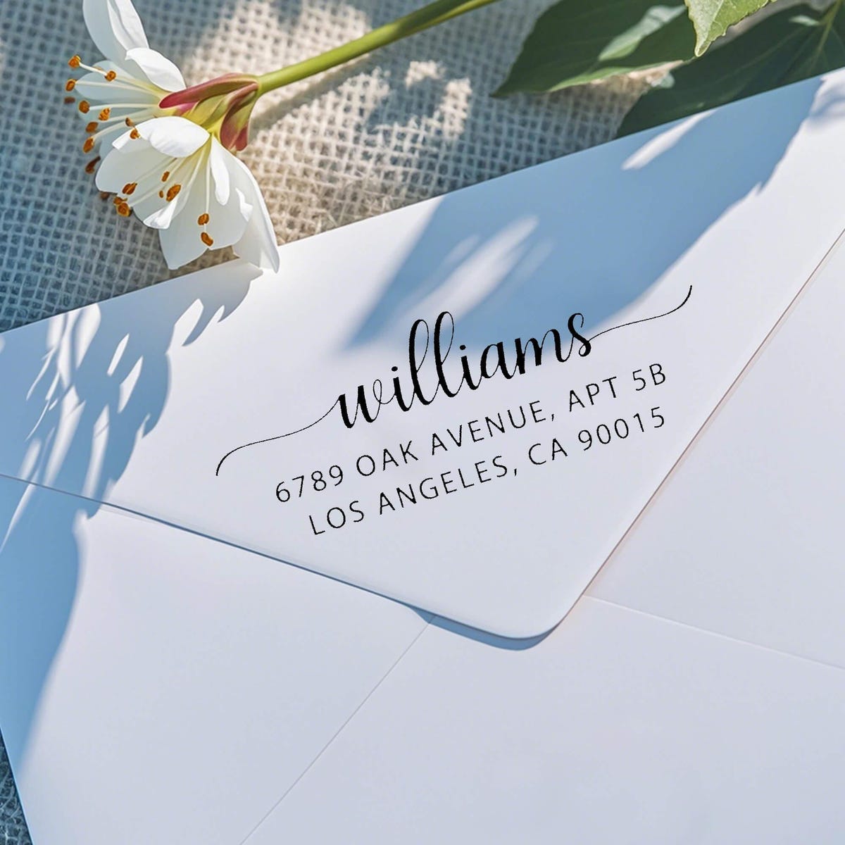 Custom Address Stamp: Self-Inking Wedding Stamper