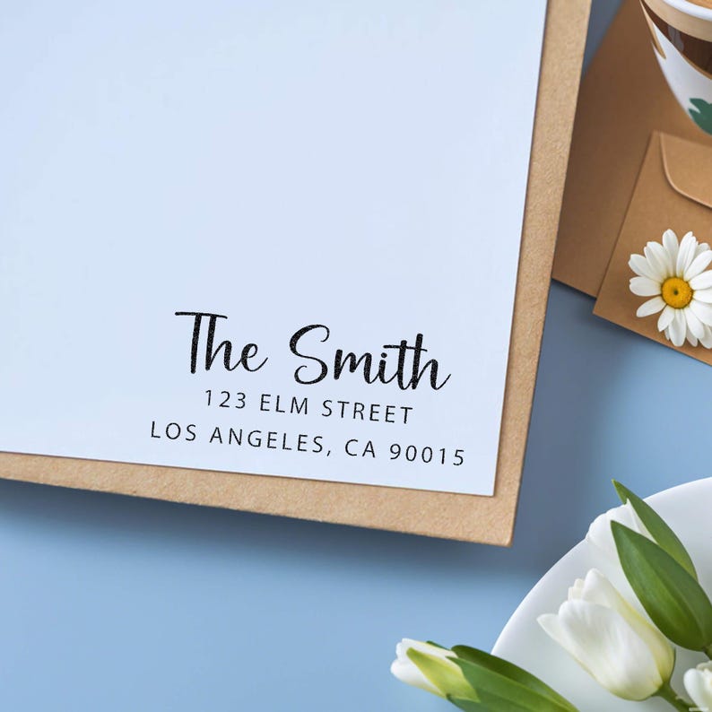 Custom Address Stamp: Self-inking Wedding Stamper - Etsy