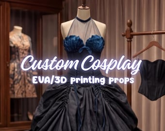 Maßgeschneiderte Cosplay-Kostüme, Rüstungsanfertigungen nach Maß, handgefertigte Repliken von Requisiten, maßgeschneiderte Kleidung für Spiel- und Anime-Charaktere, maßgeschneiderte Kleidung für eigene Charaktere
