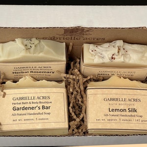 Soap Gift Box, Natural Herbal Soaps, All Natural Gift Set