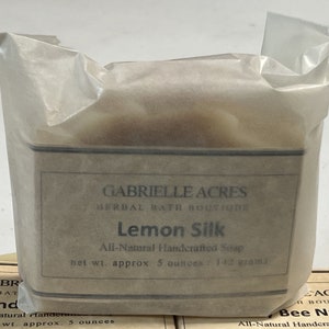 Lemon Silk All Natural Handcrafted Soap image 3