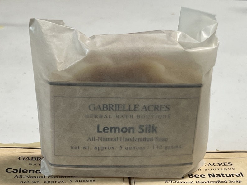 Lemon Silk All Natural Handcrafted Soap image 3