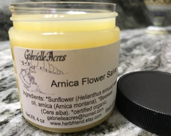 Arnica Salve - Arnica Flower Infusion Salve, Organic Ingredients