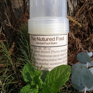 Natural Foot Balm, Barefoot Balm, Nurtured Feet, Herbal Foot Balm, 2 ounce tube image 4