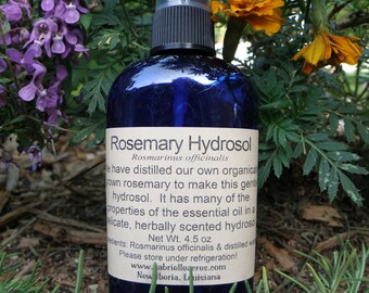 Rosemary Hydrosol, Organically Grown - Copper Still