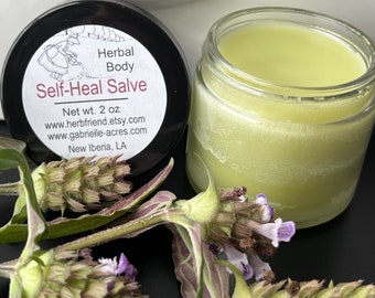 Self-Heal Herbal Salve, Organic Ingredients, Self-Heal Infused Herbal Balm